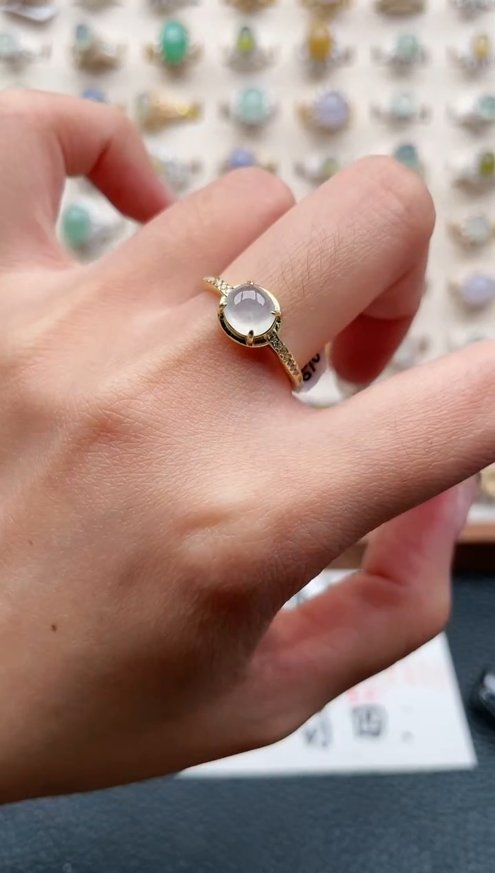 【闪购商品】翡翠戒指银S925镶嵌1111