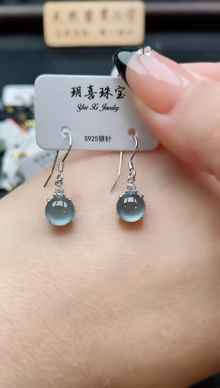 银S925镶嵌戒指翡翠1