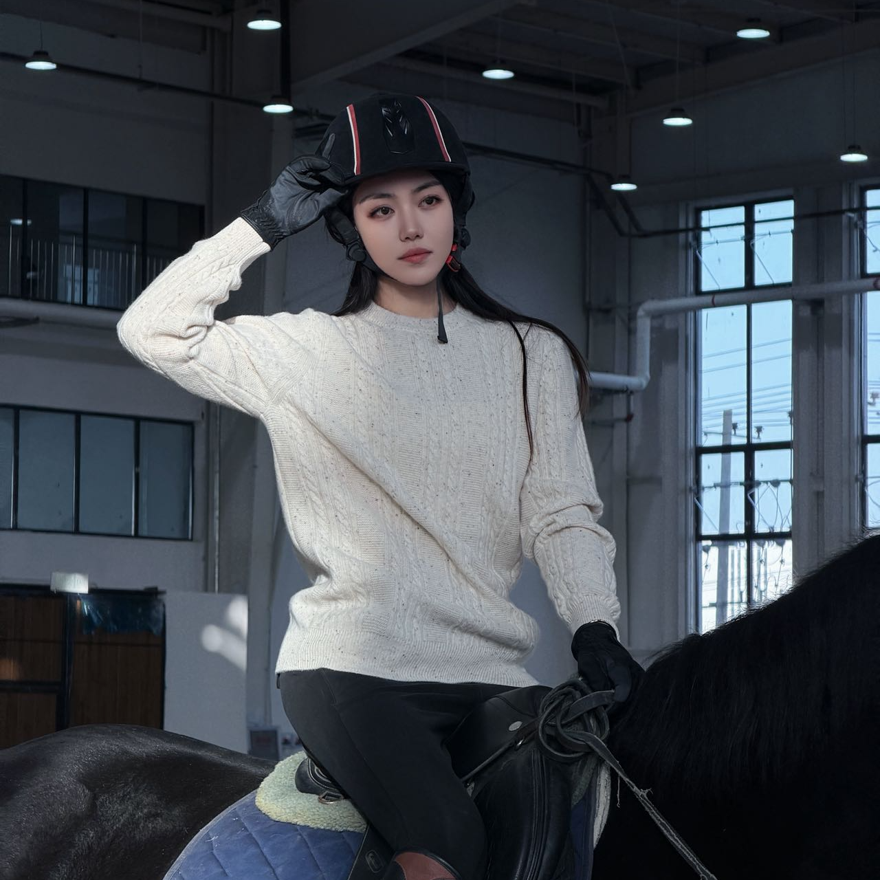 清河羊绒 【男女同款圆领百搭套衫 】100纯山羊绒 保暖秋冬