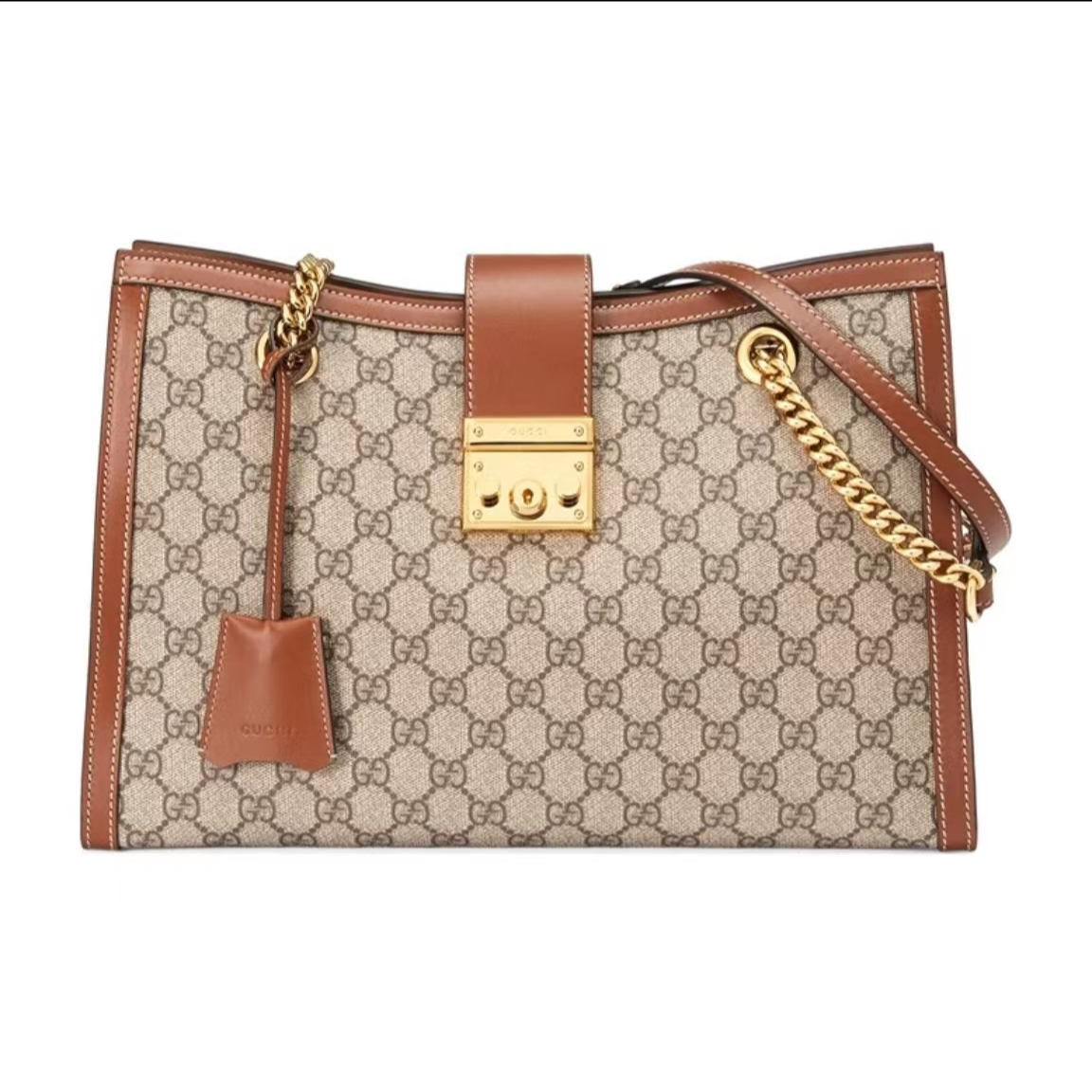95新 GUCCI/古驰 【总仓】Gucci padlock链条包中号/BG22011828