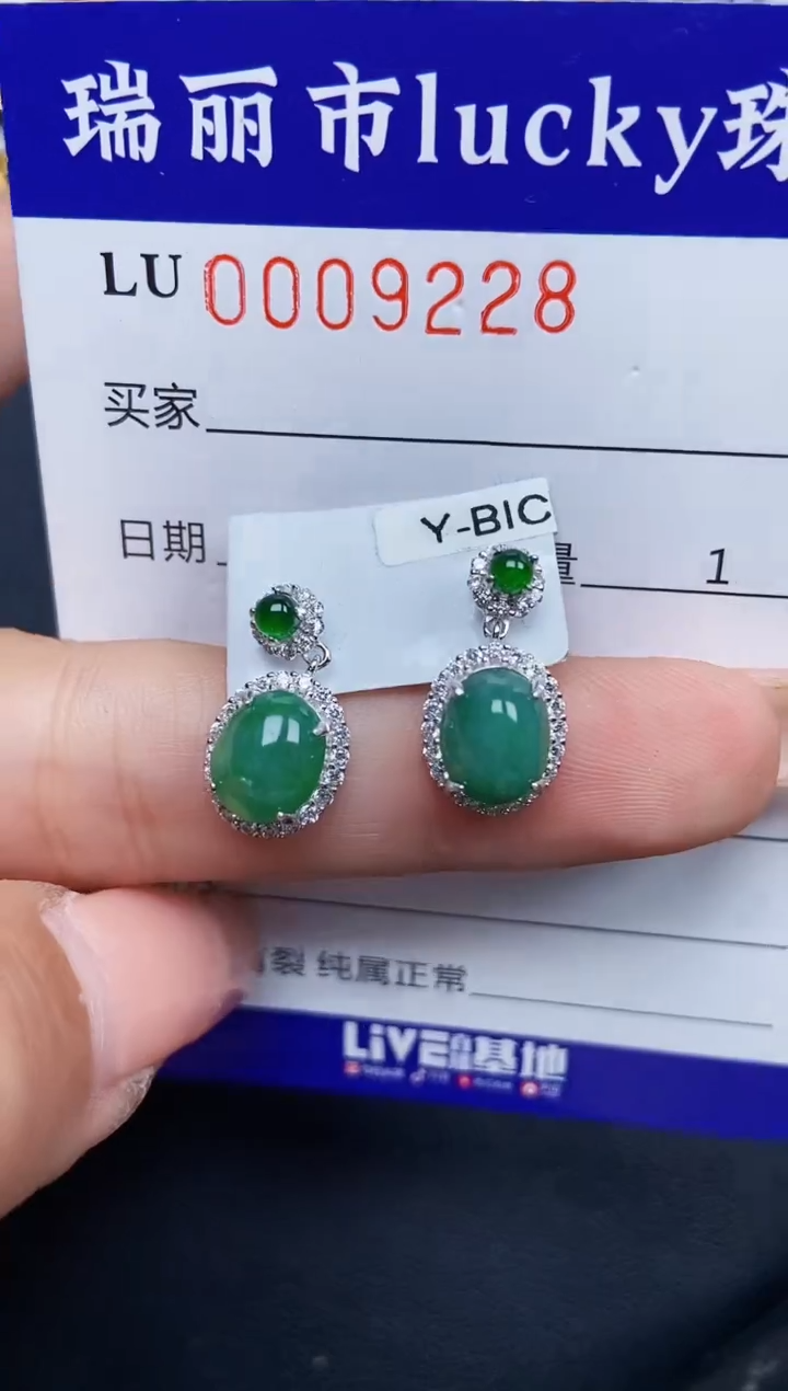 【闪购商品】翡翠颈饰银S925镶嵌9228