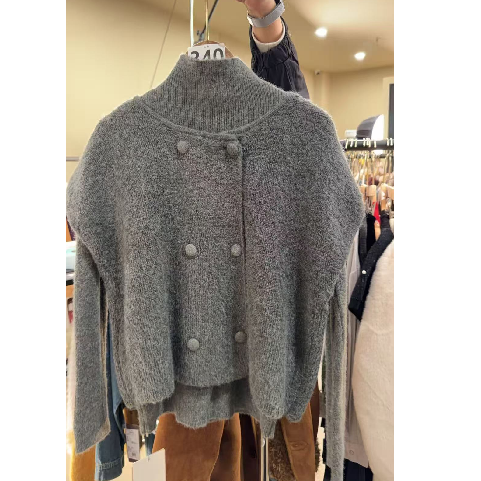 2171深灰 秋冬常规款百搭气质秋季毛针织女装