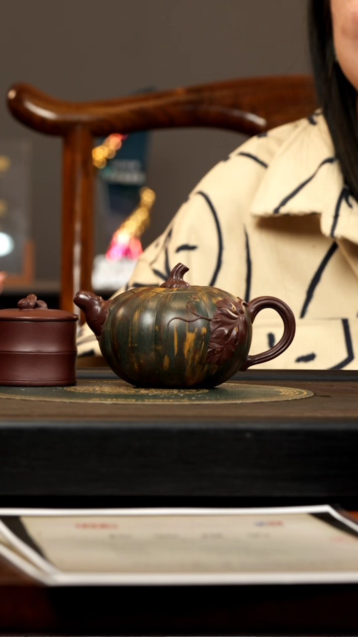 【闪购商品】紫砂茶壶HT 青段 南瓜 