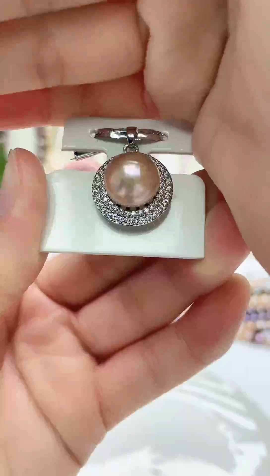 未镶嵌吊坠淡水珍珠紫色系吊坠