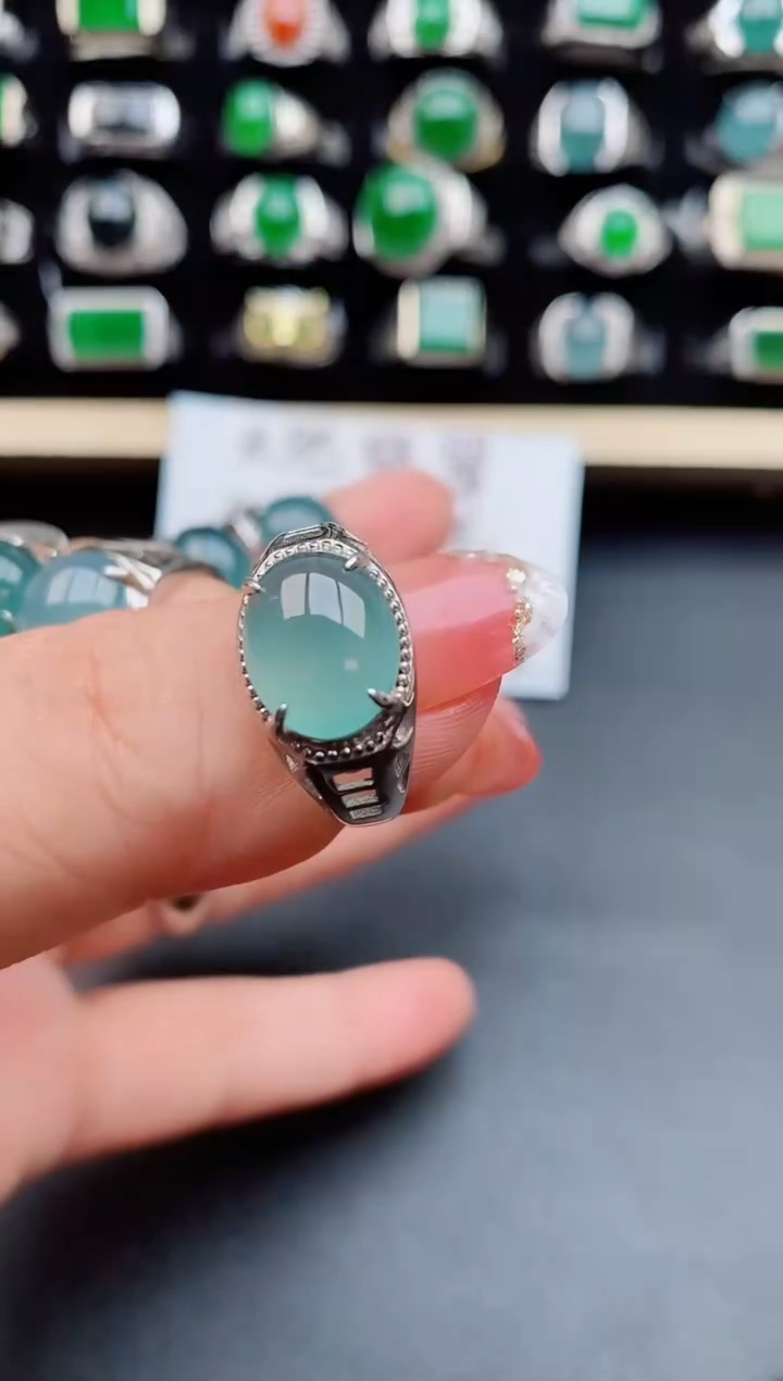 【闪购商品】翡翠戒指银S925镶嵌121212