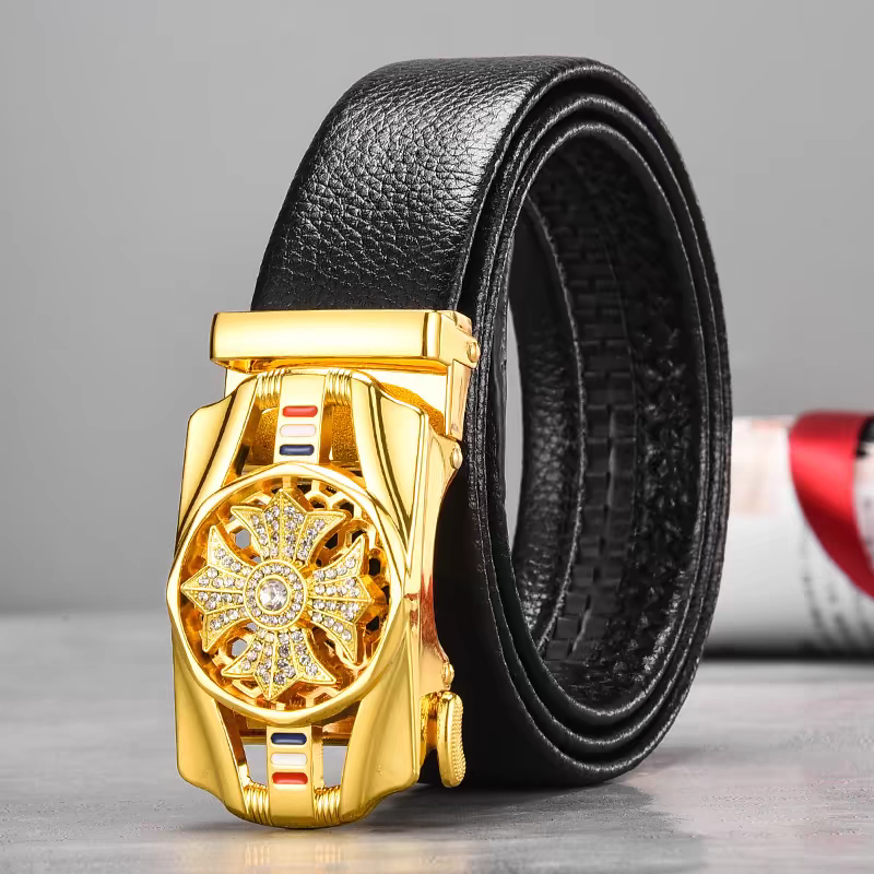 【厂家直销】加长皮带男士自动扣中商务网红韩版新款高档潮裤腰带