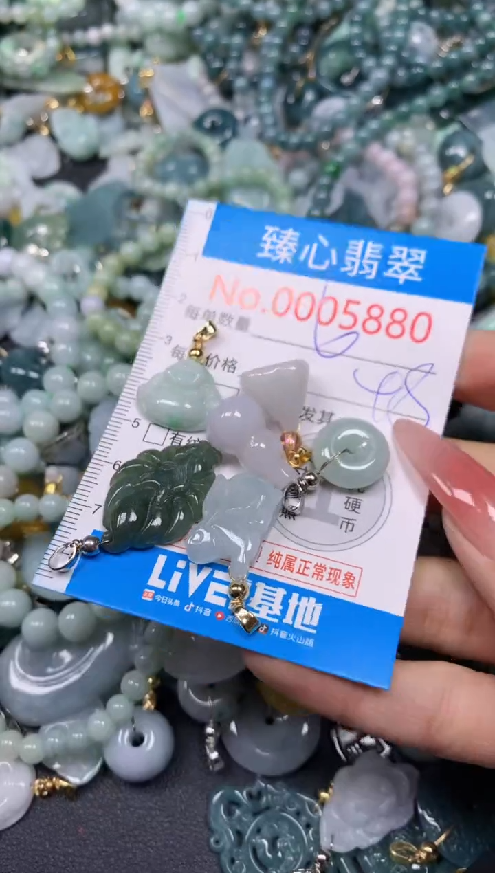 【闪购商品】翡翠颈饰未镶嵌含绳0005880