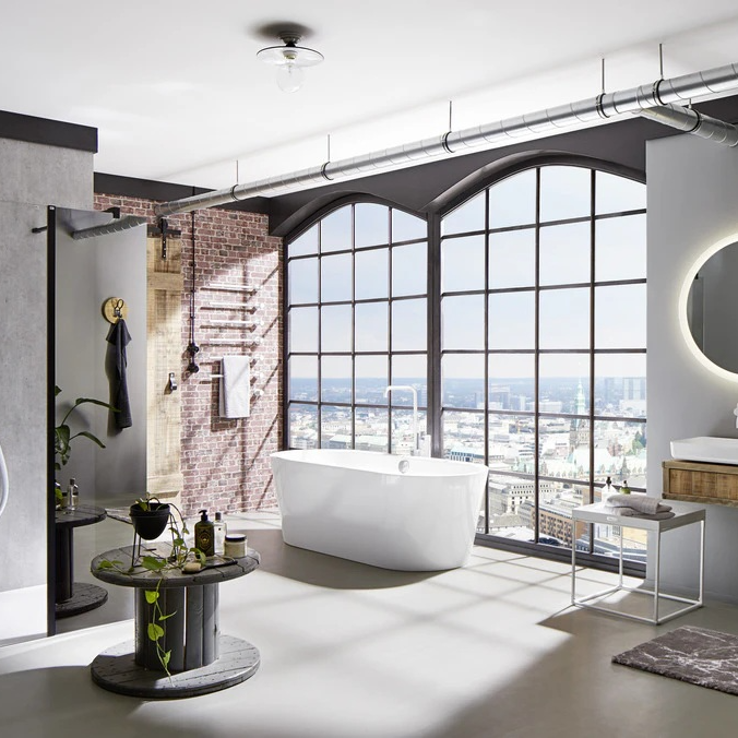 德国卡德维大师系列经典椭圆双人缸170*75*（43）61（含下水）