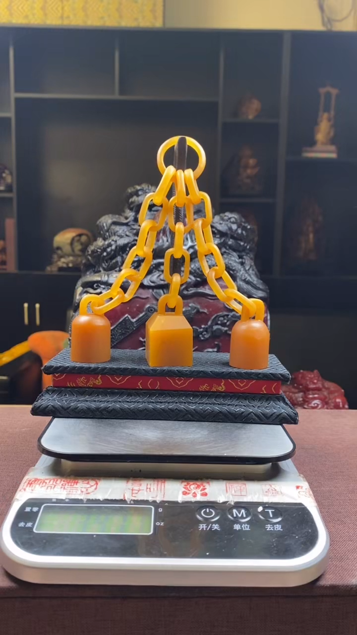 【闪购商品】寿山石印石田黄三连章