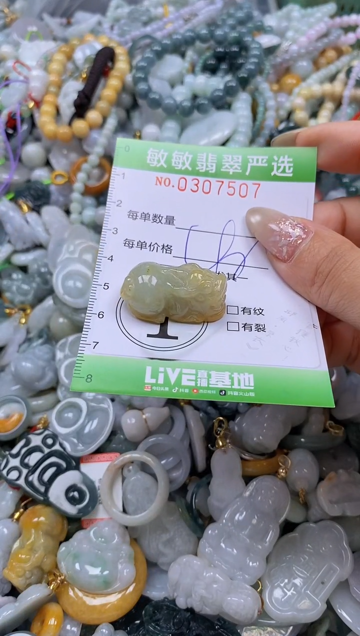 翡翠未镶嵌颈饰闪购0307507