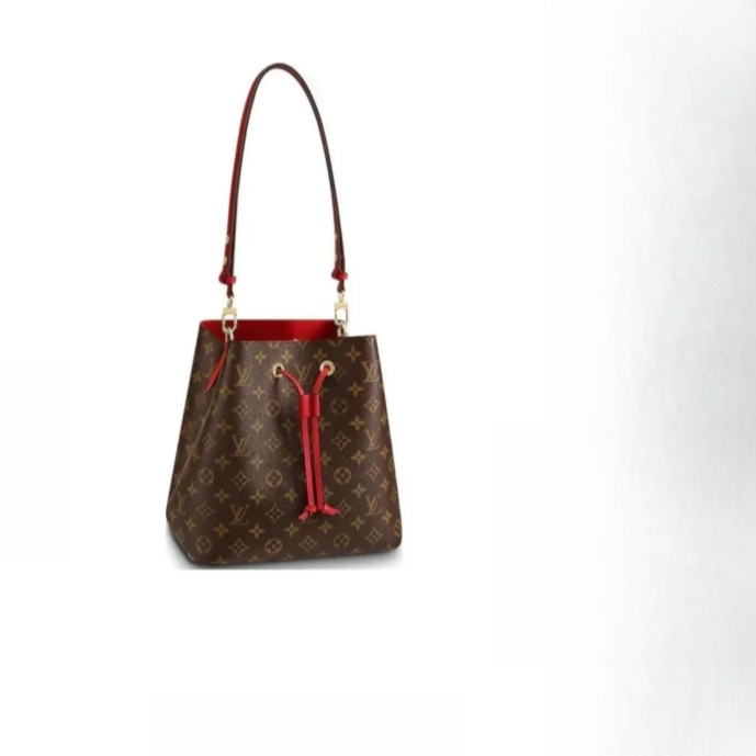 未使用 LouisVuitton/路易威登 老花水桶包/红色水桶