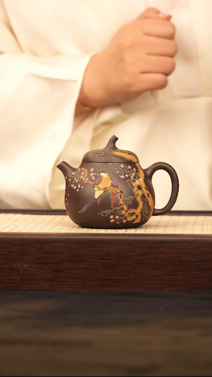 茶壶紫砂QMJ茄瓜 紫罗兰