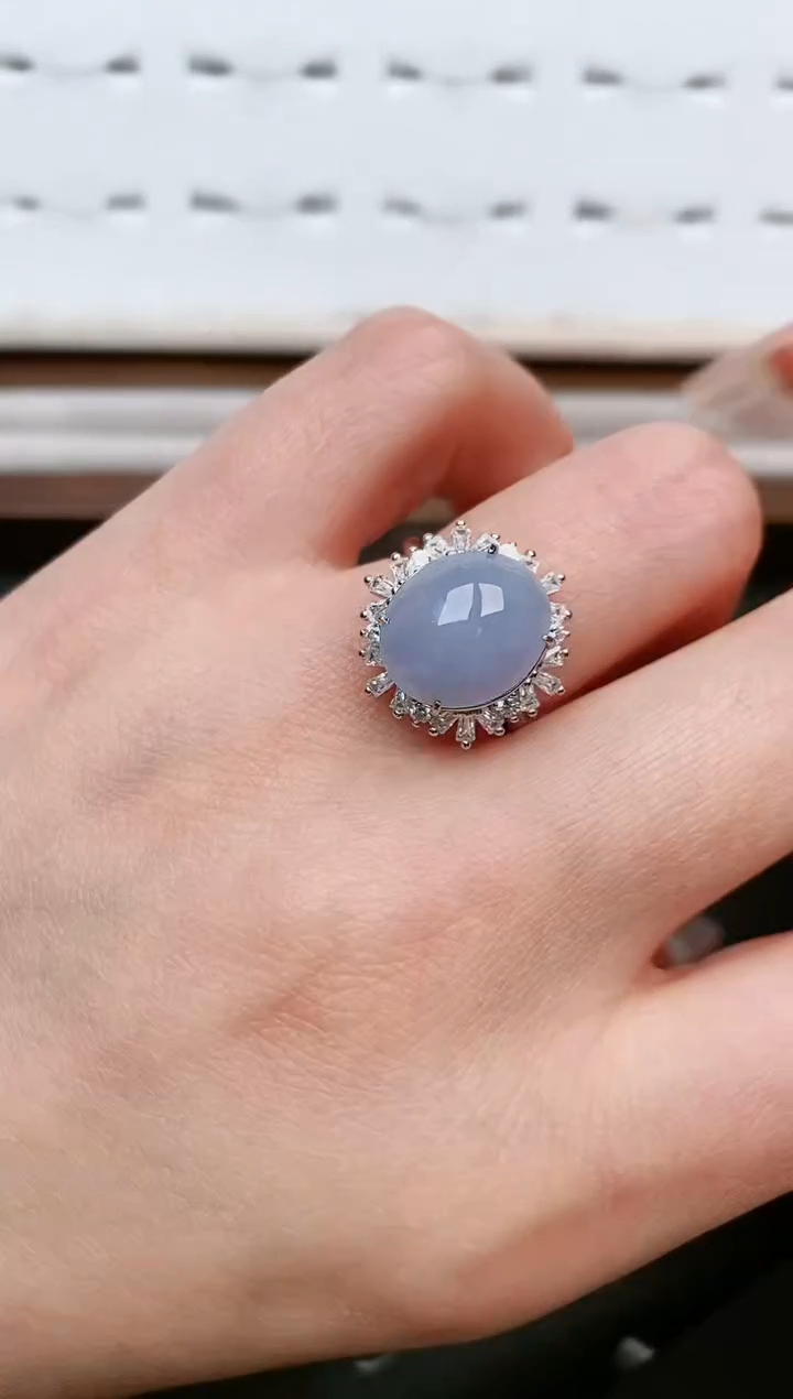 【闪购商品】翡翠戒指银S925镶嵌....