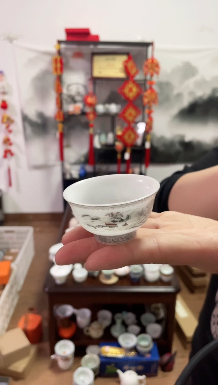 【闪购商品】【瓷心匠物】直播福利雪景3665冰玉瓷杯