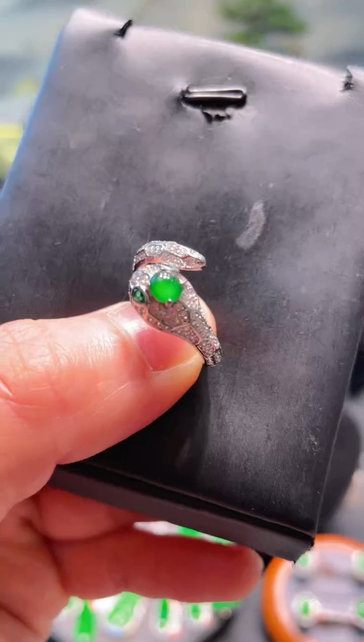 【闪购商品】翡翠戒指未镶嵌A12天然A货翡翠