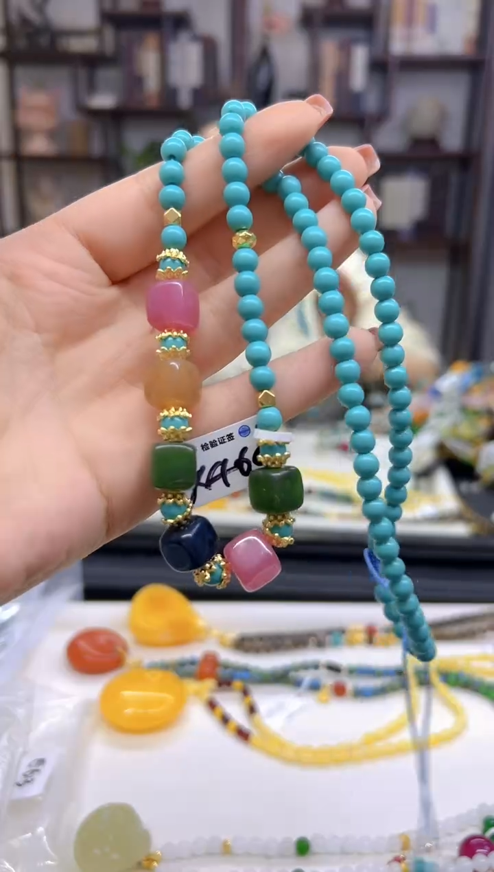 【闪购商品】碧玺颈饰未镶嵌DIY款X464