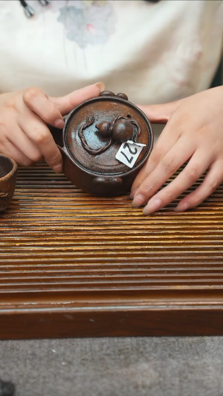 万古烧粗陶手工茶具