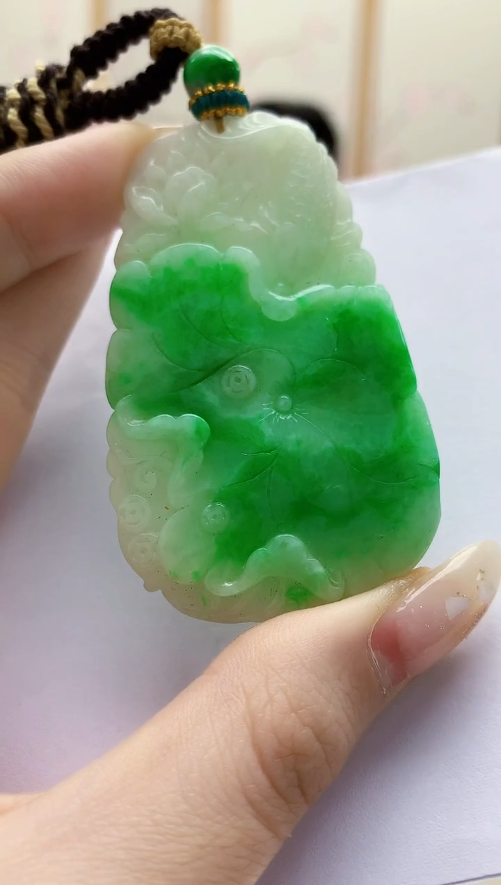 未镶嵌定制翡翠5161jw-毛货挂件85