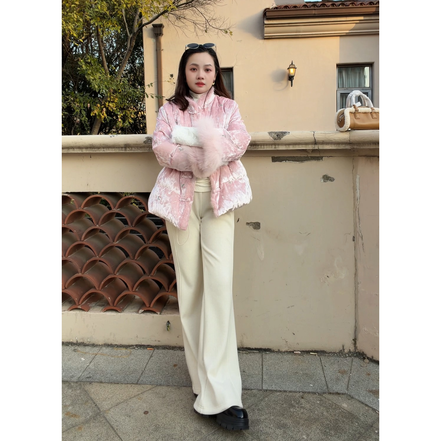 【羊绒喇叭神裤】25151-1