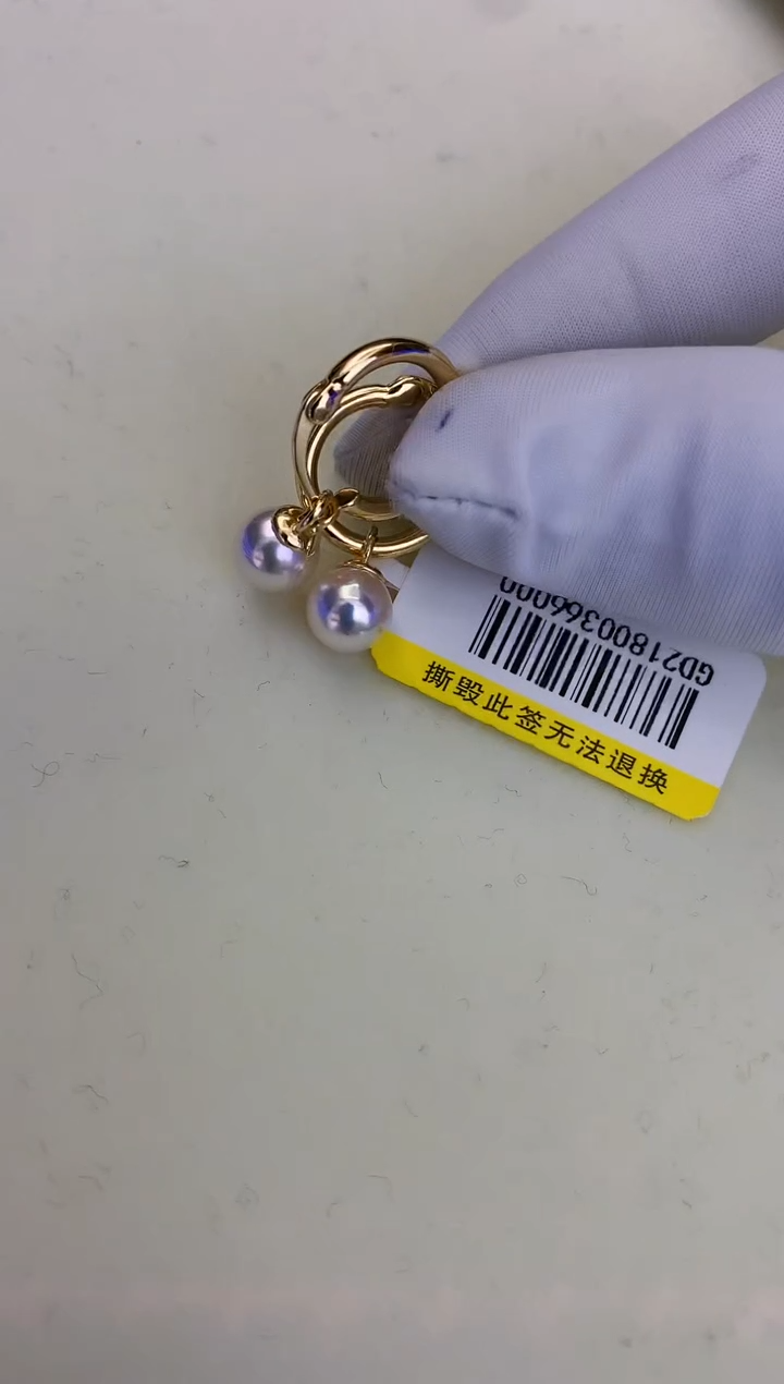 银S925镶嵌DA海水珍珠 GD218 耳扣 7