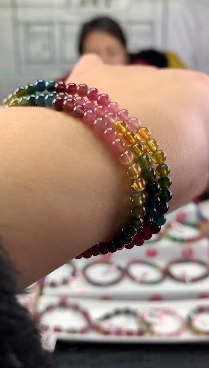 未镶嵌手串碧玺多样性发一条