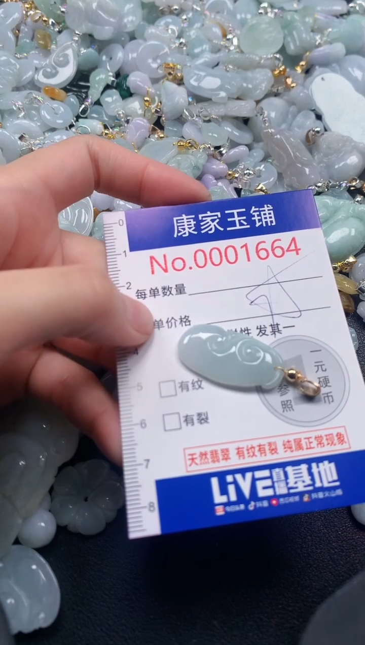 吊坠(不含链)未镶嵌翡翠1664