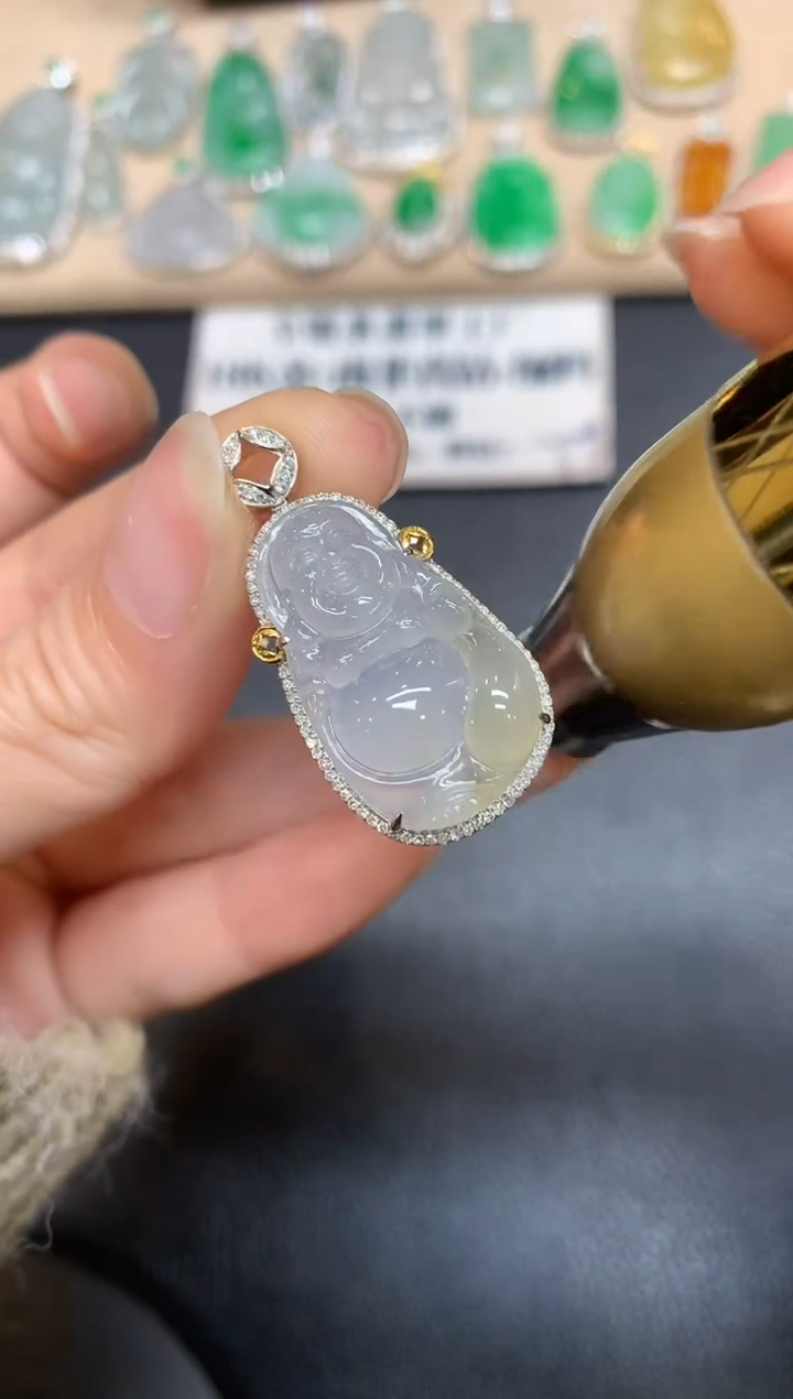 【闪购商品】翡翠颈饰18K金镶嵌【无服务费