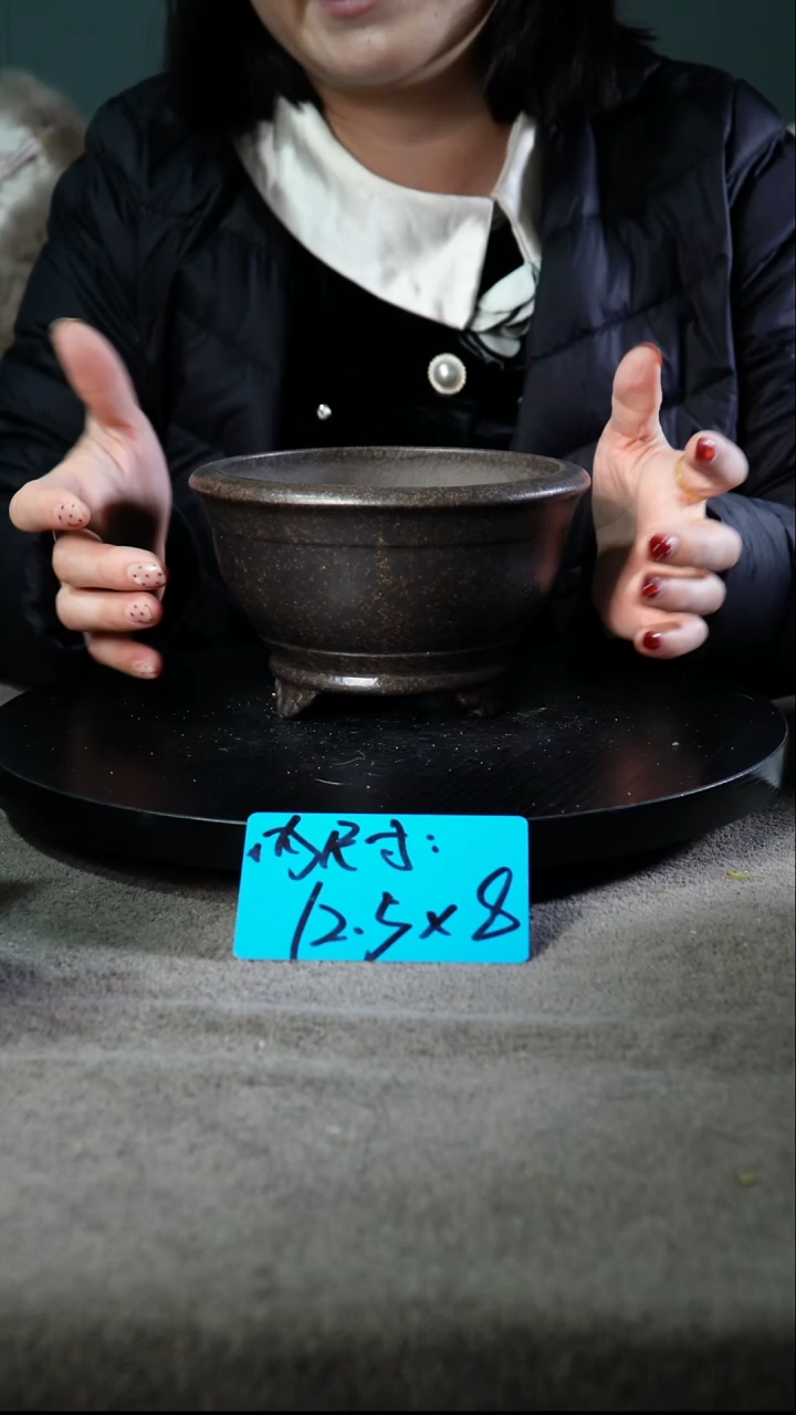 宜兴紫砂花盆小盆