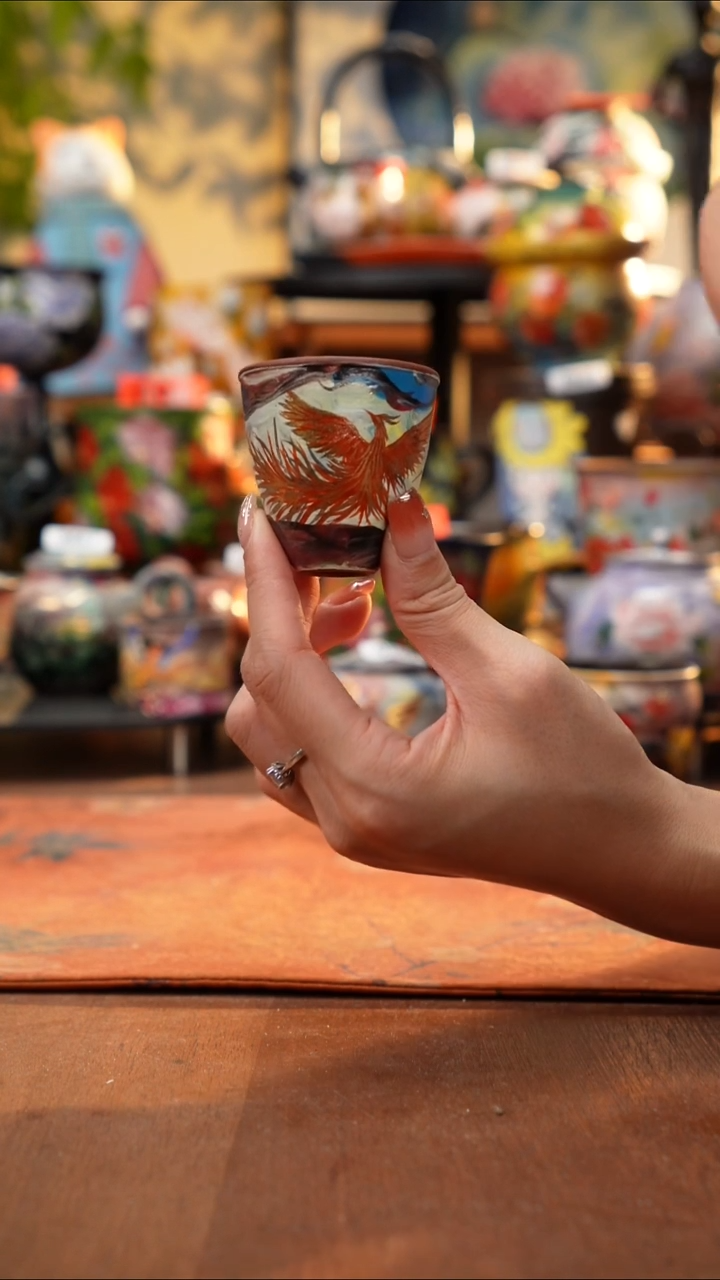 瓷片景德镇手工手绘827