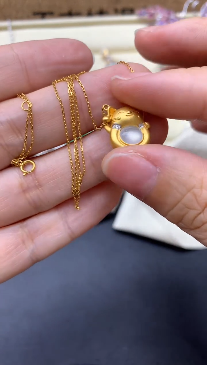 【闪购商品】翡翠颈饰18K金镶嵌505-中国好珍宝