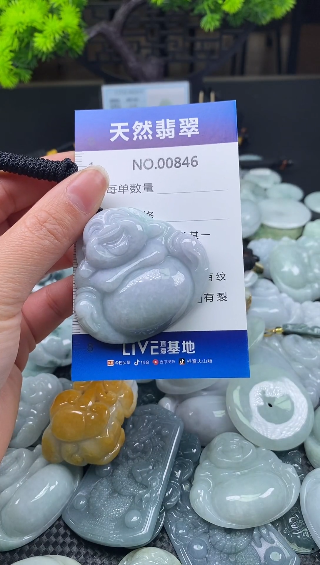 颈饰未镶嵌翡翠天然缅甸翡翠846