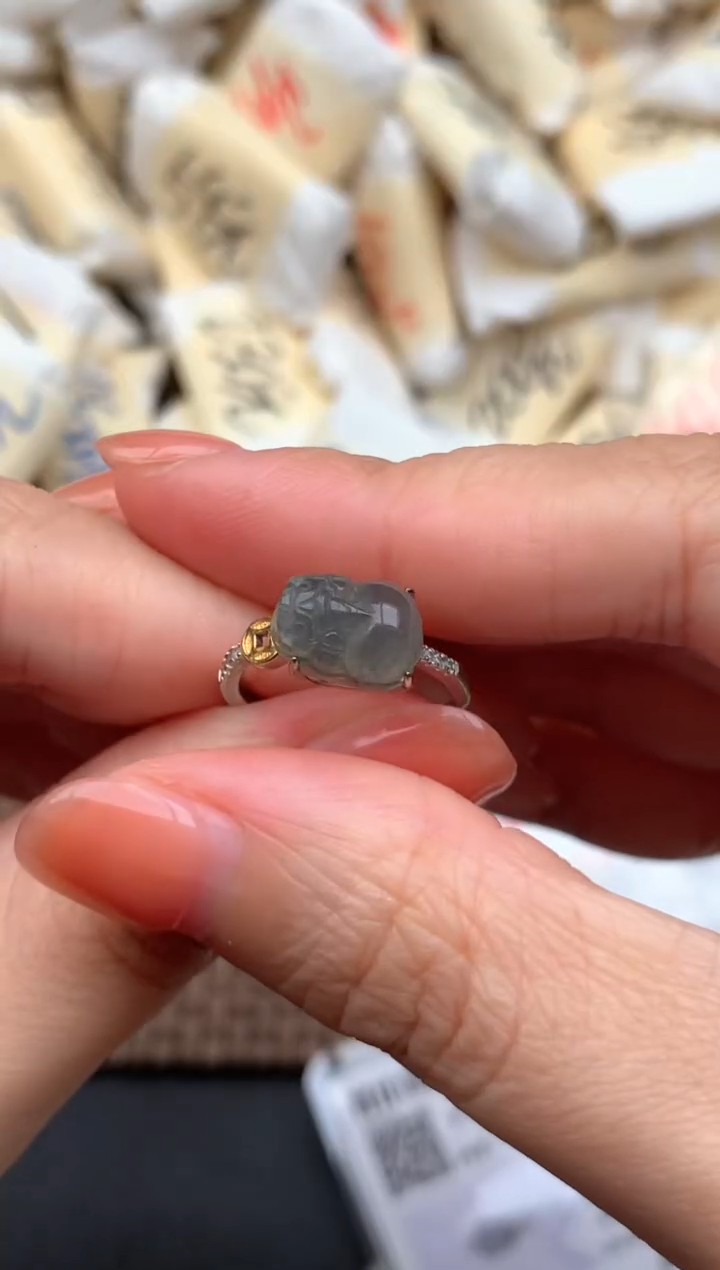 银S925镶嵌挂件翡翠1