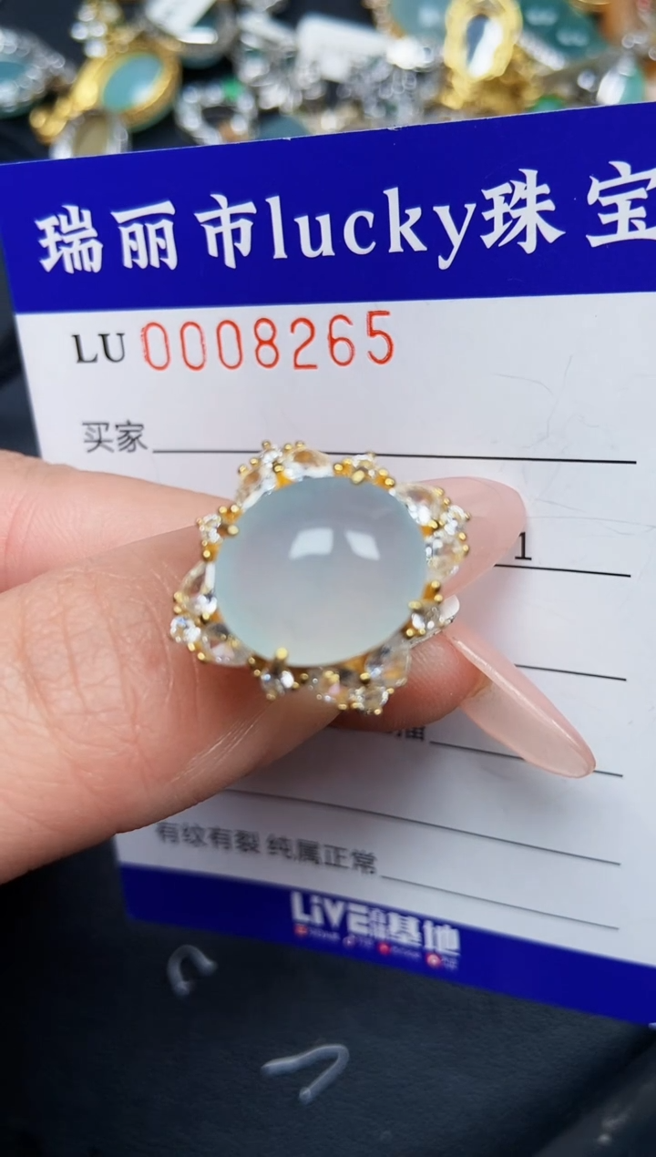 【闪购商品】翡翠颈饰银S925镶嵌8265