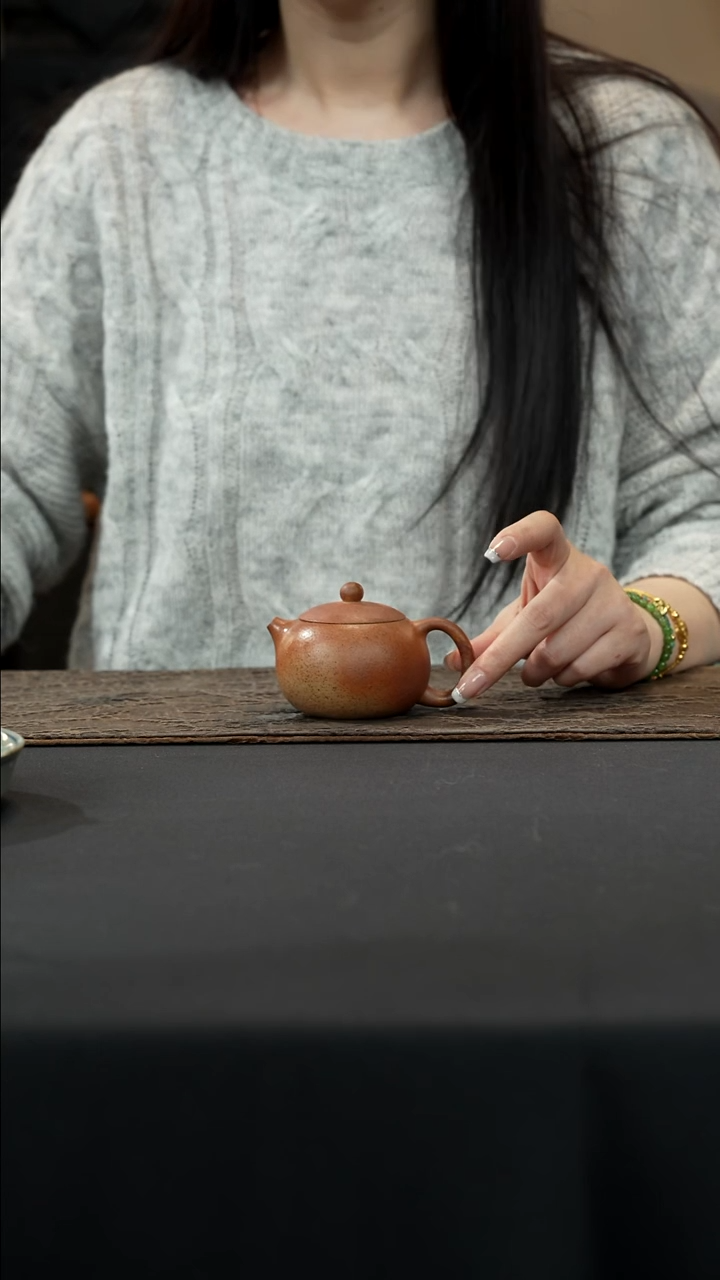 【闪购商品】紫砂茶壶柴烧西施壶150cc本绿