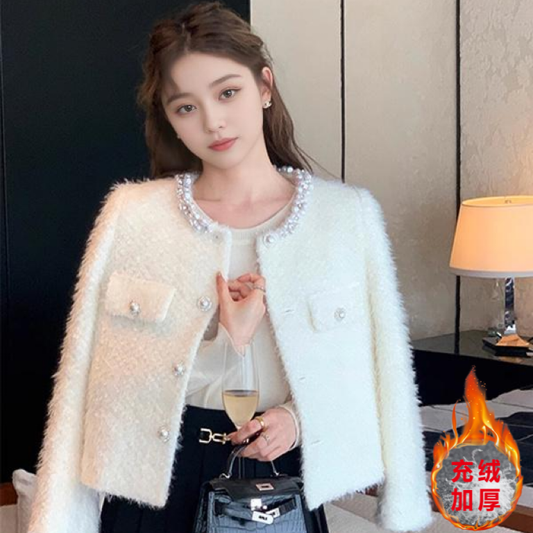 【新款+运费险】名媛百搭短外套充绒内胆小香风外套女韩版冬季MO256