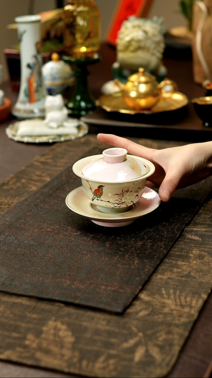 景德镇陶瓷杯碗柴烧多人