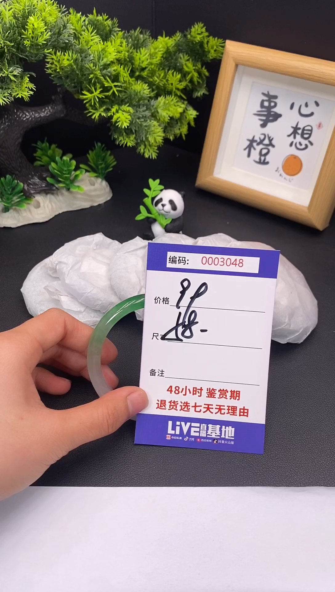 未镶嵌手镯翡翠0003048