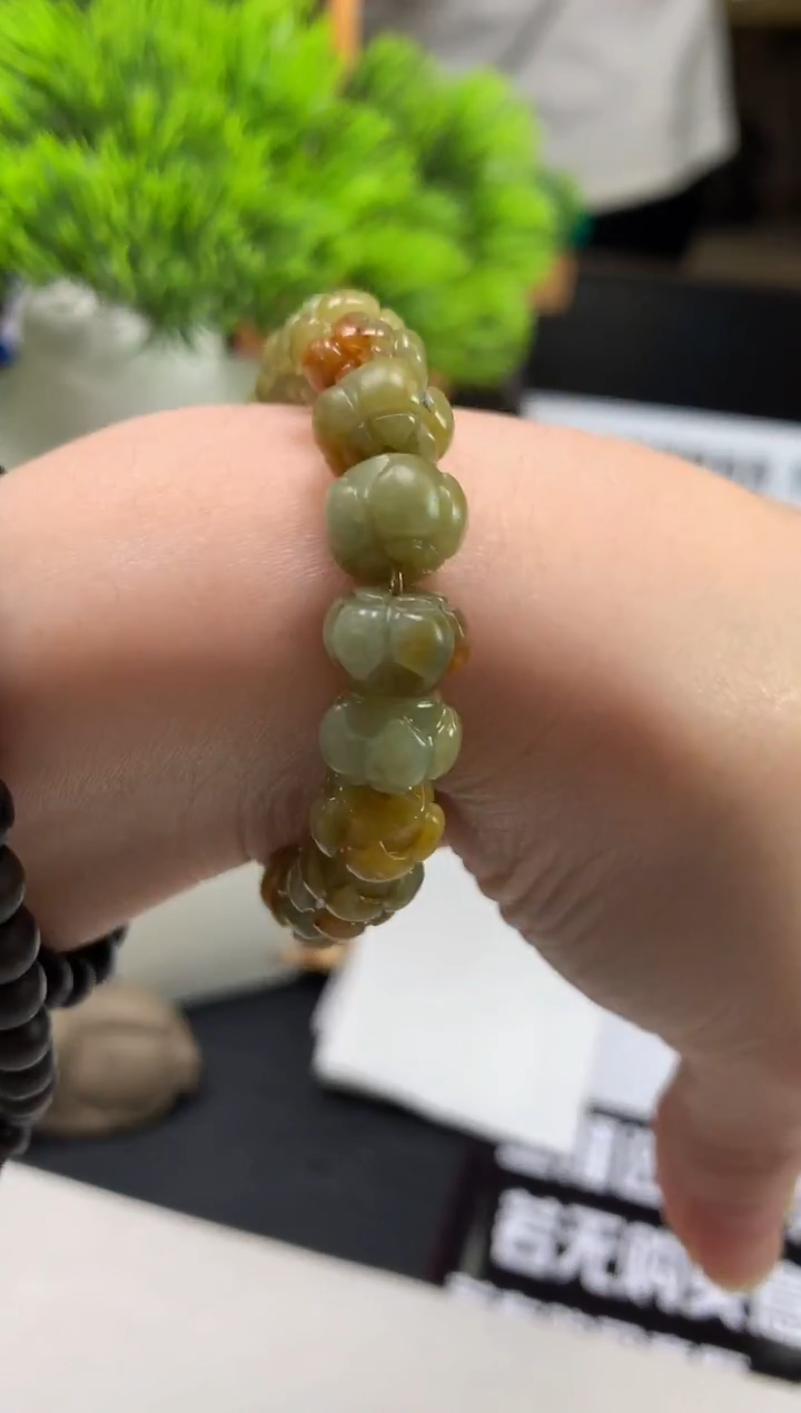 未镶嵌定制翡翠月***檬---123730