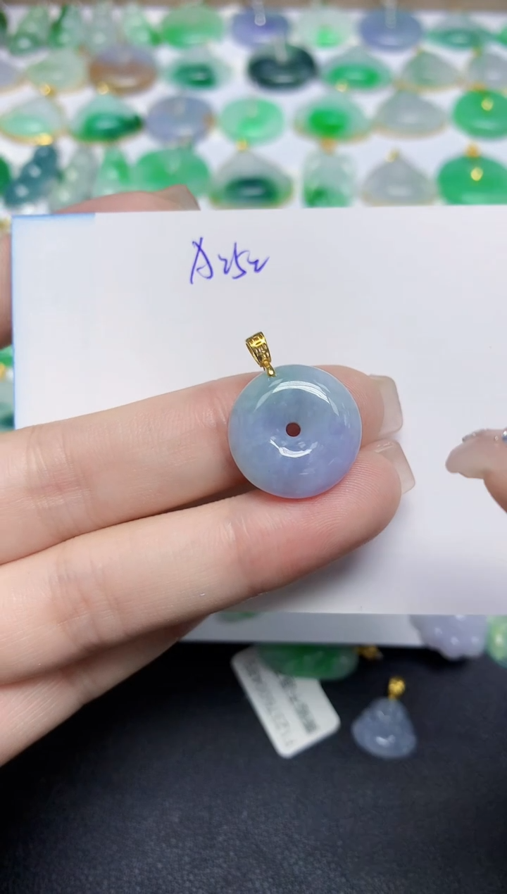 颈饰未镶嵌翡翠天然缅甸翡翠A货翡翠百元以上9元证书费自理