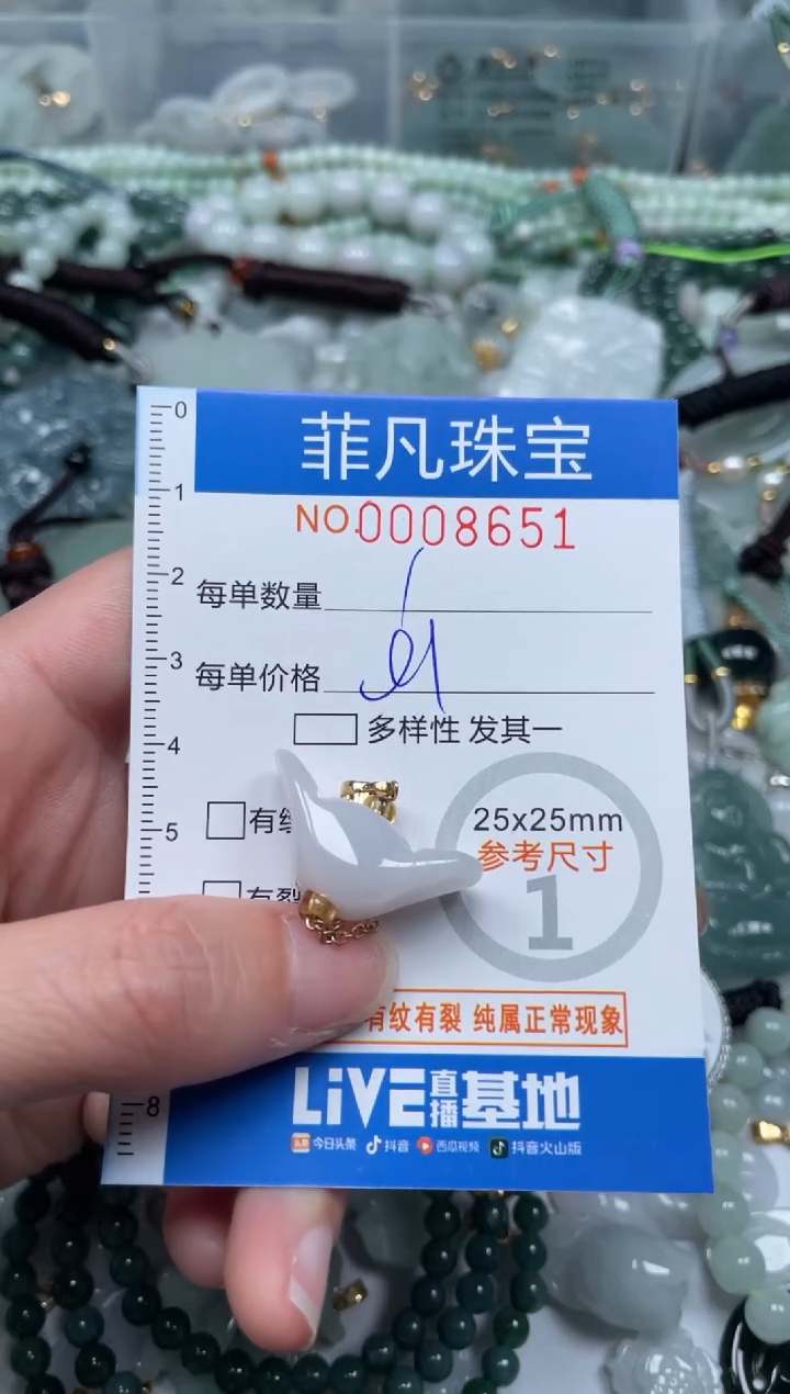 【闪购商品】翡翠颈饰未镶嵌00..8651