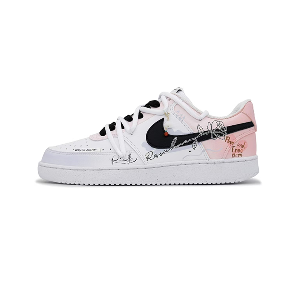 定制球鞋Nike/耐克CourtVision戴安娜玫瑰 百搭低帮板鞋 男女同款
