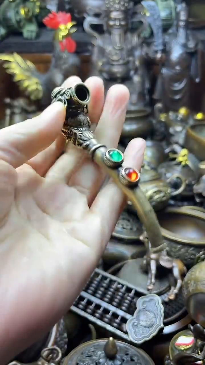 闪购链接，点击下单，有运费险，铜摆件