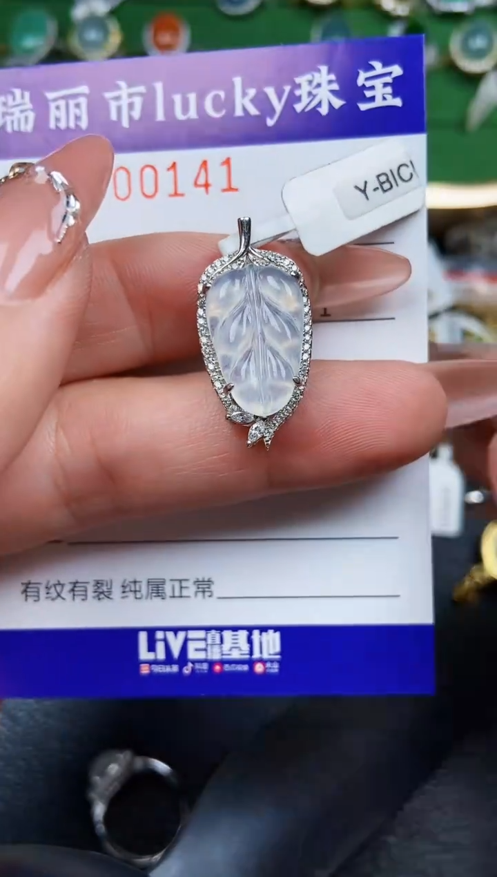 【闪购商品】翡翠颈饰银S925镶嵌0141