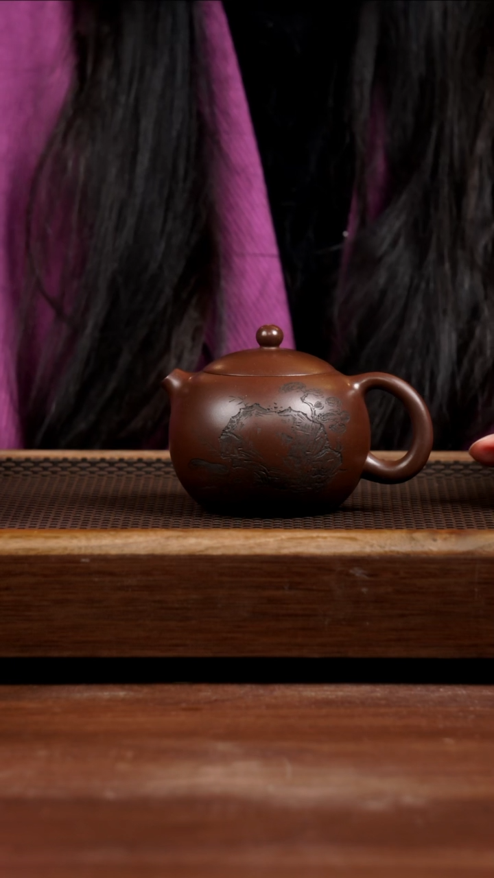 【闪购商品】紫砂茶壶80年代一厂老紫泥西施220CC