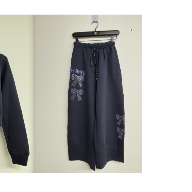 TCH（单件裤子）私服秋款烫钻工艺时尚百搭休闲裤子女轻奢tch