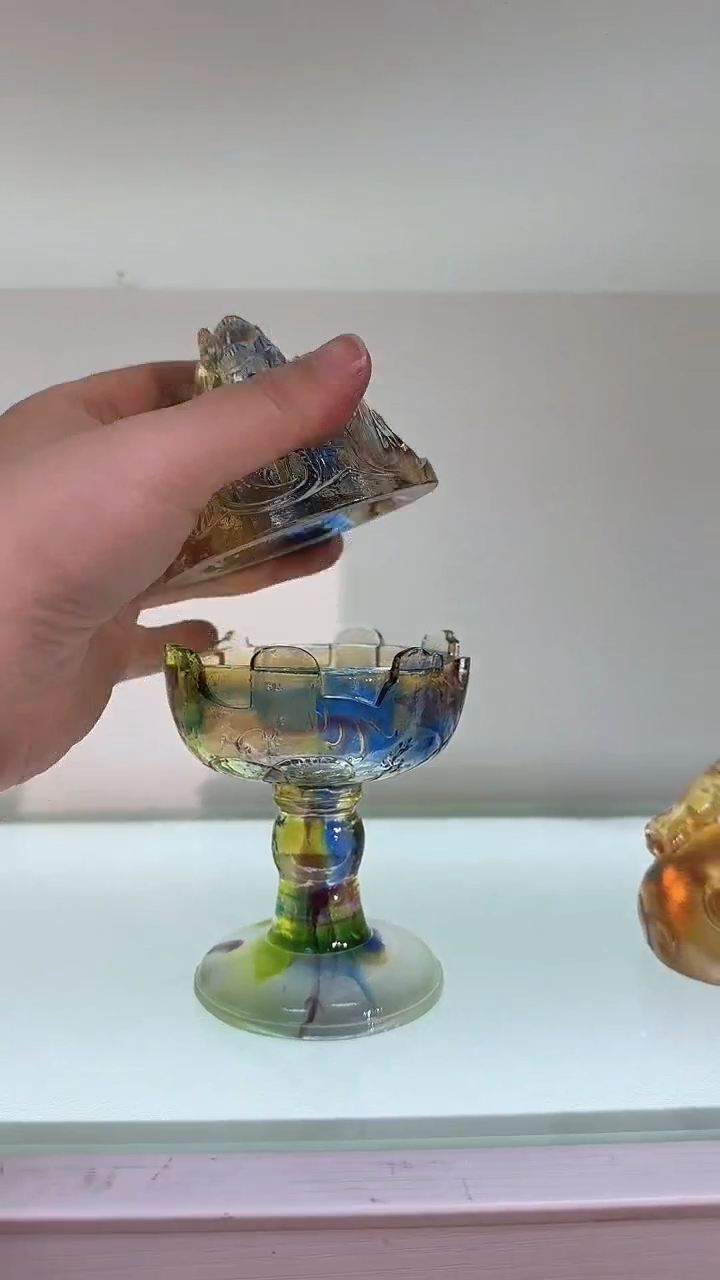 手工艺品琉璃博山炉
