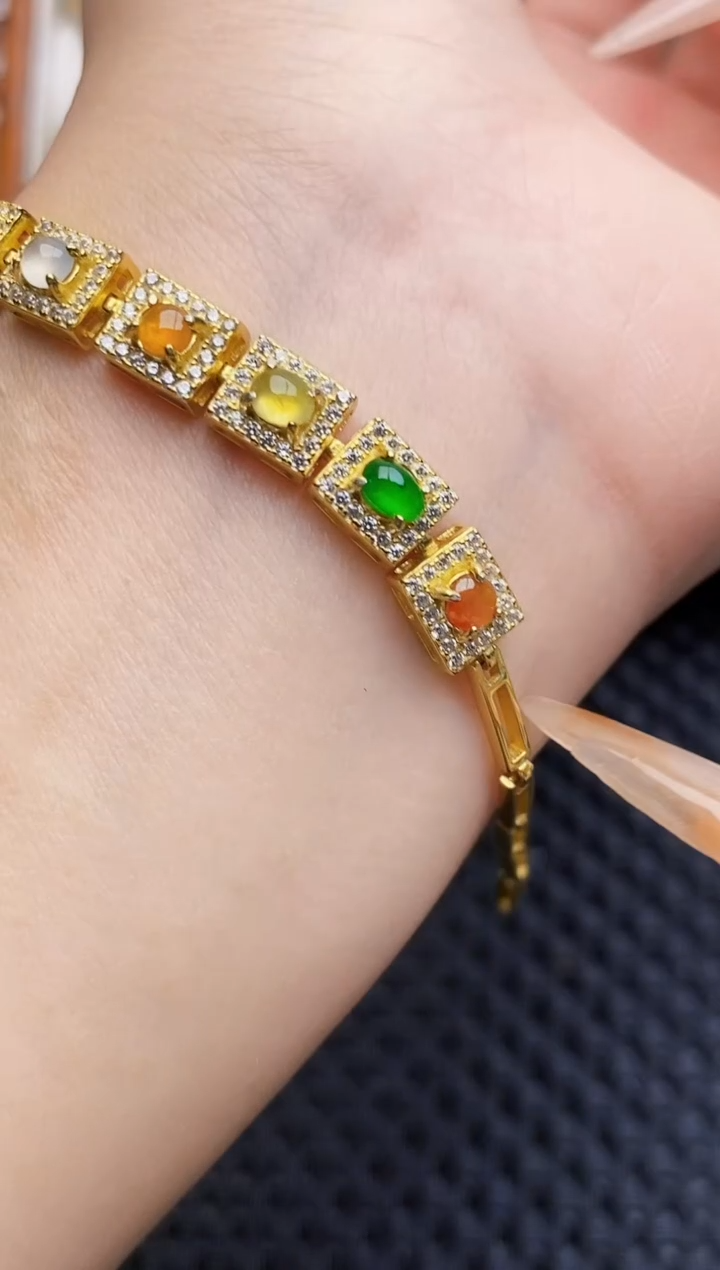 银S925镶嵌戒指翡翠3300