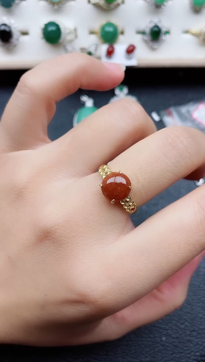 【闪购商品】翡翠戒指银S925镶嵌11111