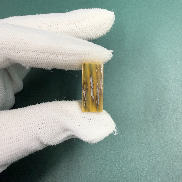 H5922天然猛犸牙一字三通 支持鉴定 假一罚四