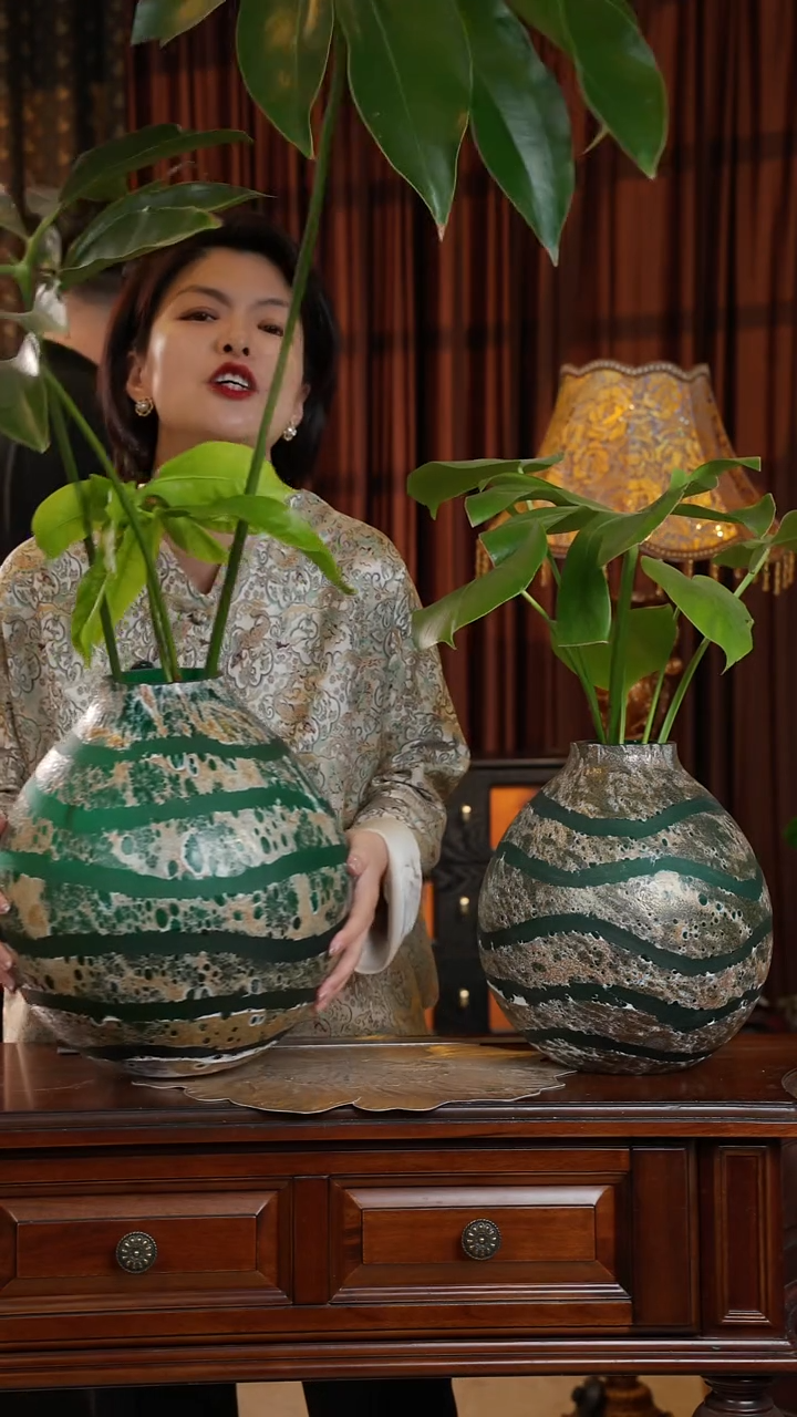 琉璃磨刻--将军罐大